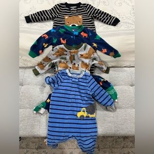 Fleece Carters 1 Piece Footed Pajamas, size 18 months